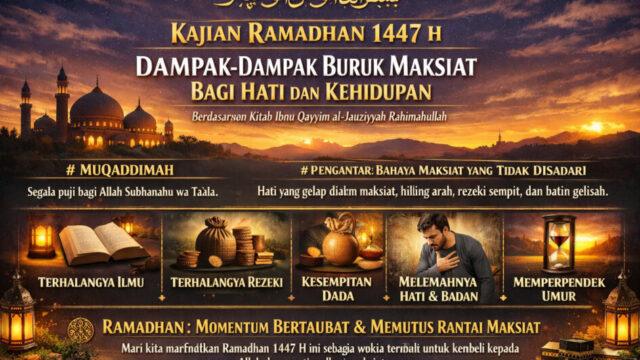 Kajian Ramadhan 1447 H: Dampak Buruk Maksiat bagi Hati dan Kehidupan 1 file 00000000c0c87208bed46c8ac0f62d99 | PUNGGAWA NEWS